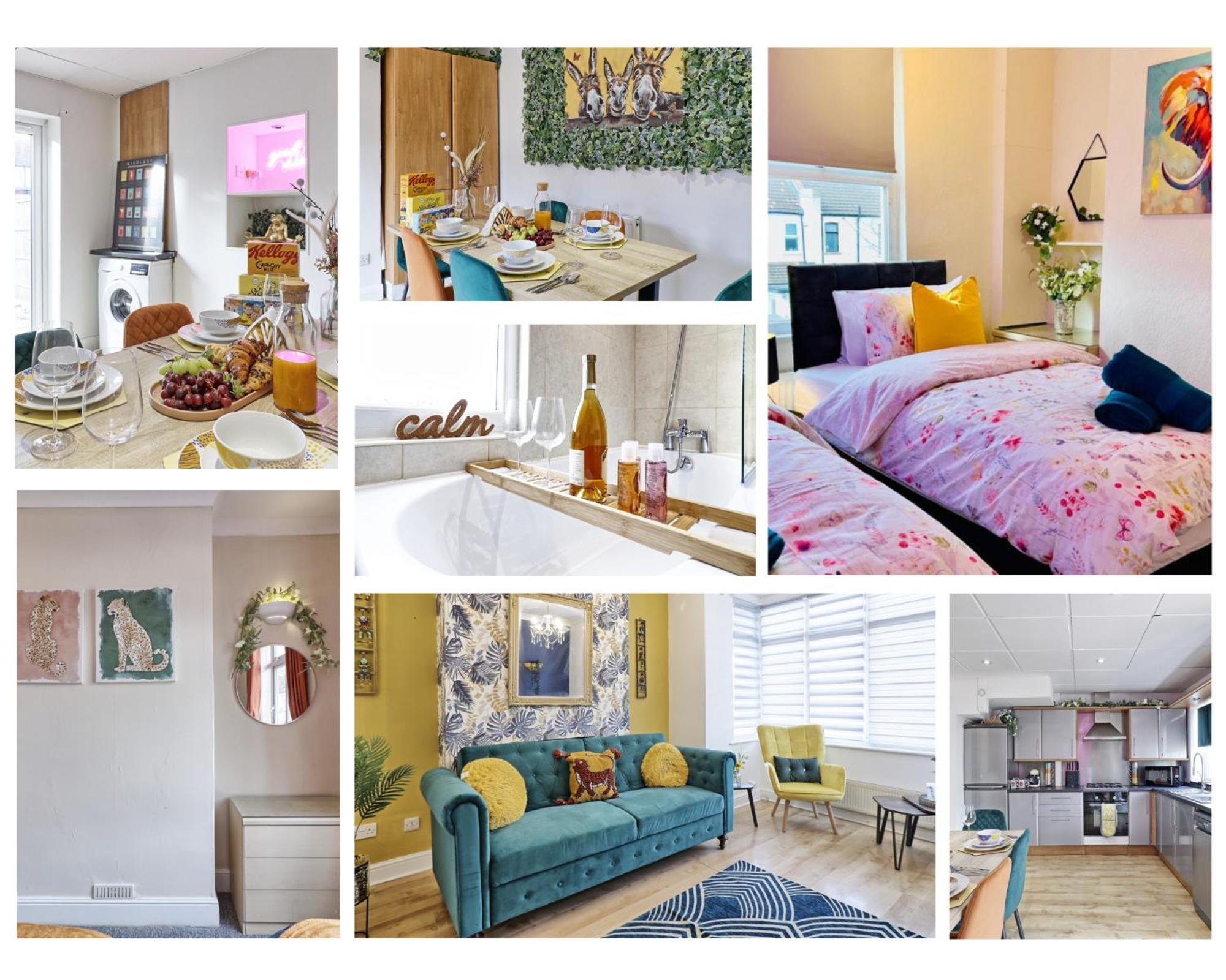 Stunning Tropical Oasis In Southend-On-Sea By Artisan Stays I Weekly Or Monthly Stay Offer I Free Parking I Sleeps 7 Екстериор снимка